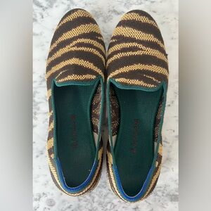 Rothy's Chai Zebra ‘The Loafer’ Flats, Size 8.5